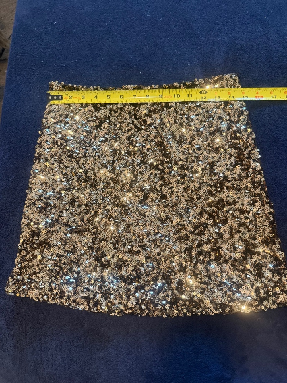 Gold Sequin Zara Skirt M
